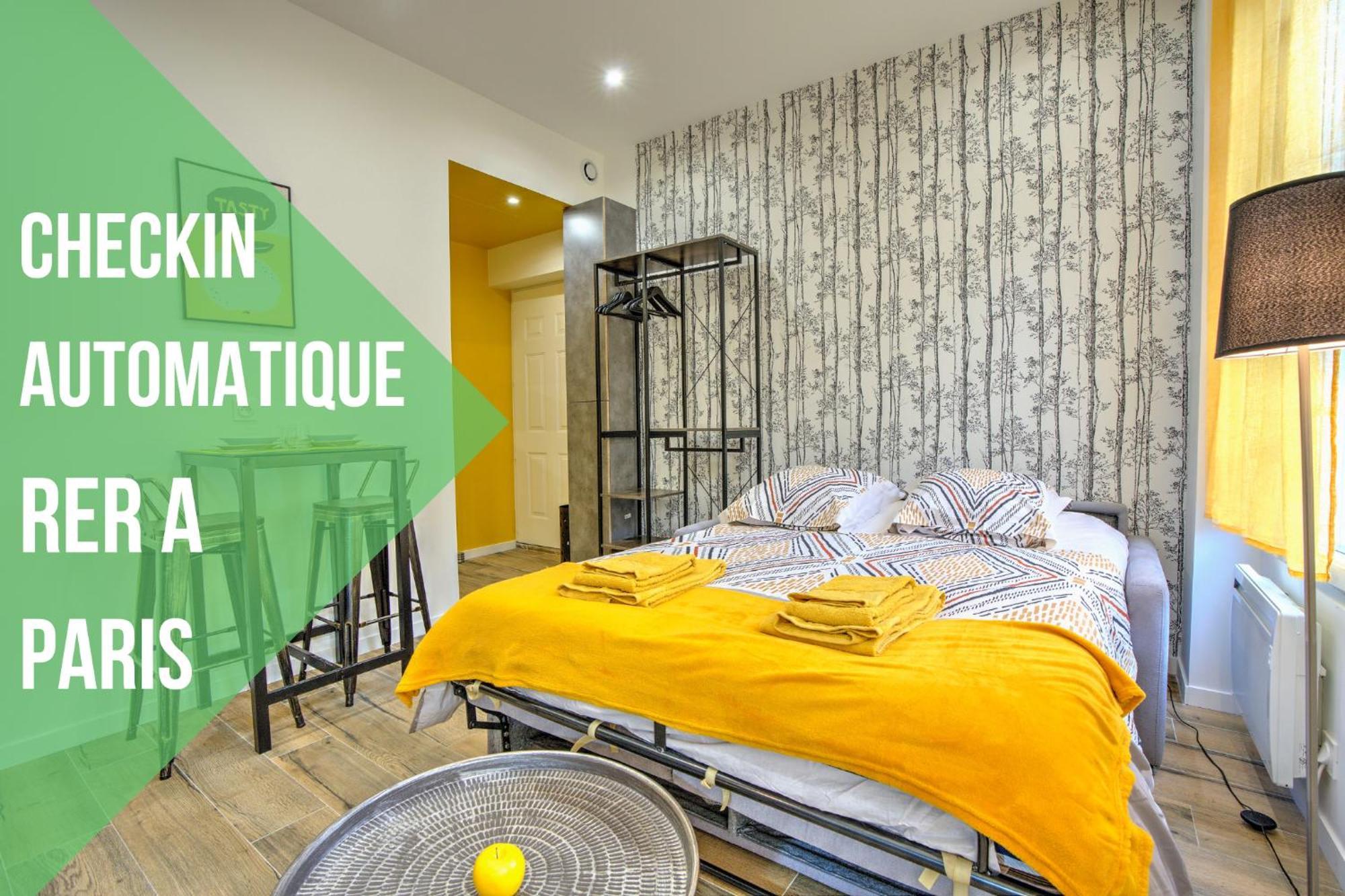 Brut De Pomme - Self Checkin Automatique - 10 Min Rer A Appartement Champigny-sur-Marne Buitenkant foto